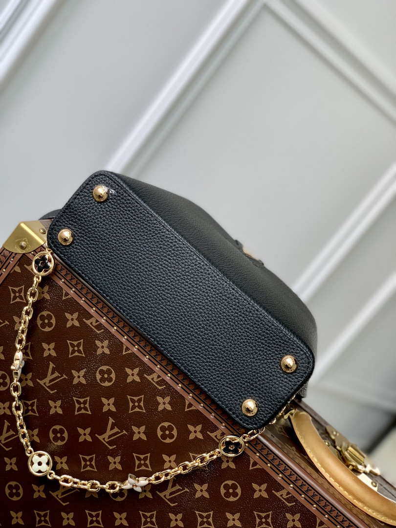 LV M20708 Louis Vuitton Capucines Mini Handbag Black - Default Title - View 3