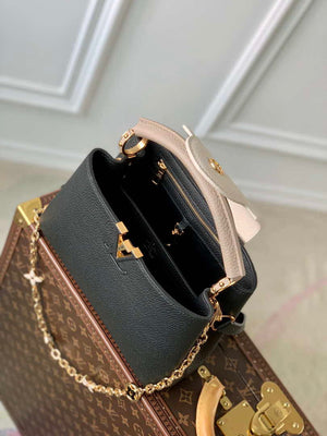 LV M20708 Louis Vuitton Capucines Mini Handbag Black - Default Title - View 8