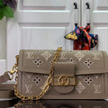 LV M20739 Louis Vuitton Dauphine East West Handbag Apricot - Default Title - View 1