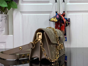 LV M20739 Louis Vuitton Dauphine East West Handbag Apricot - Default Title - View 2