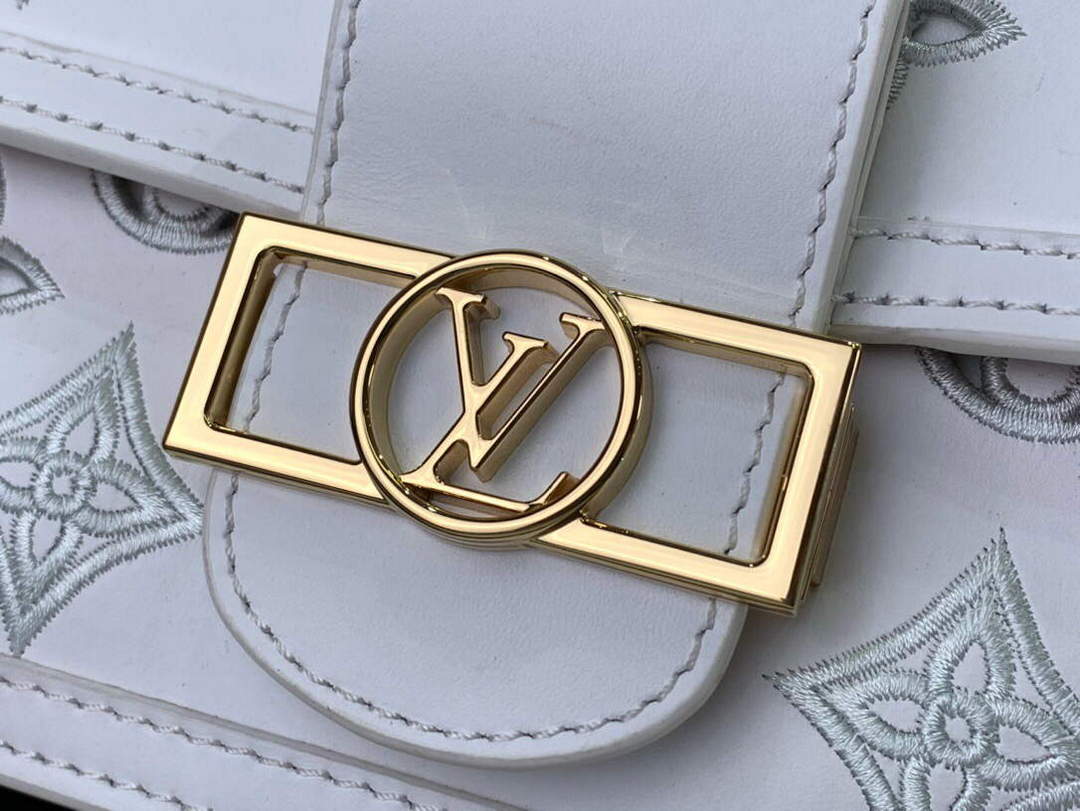 LV M20739 Louis Vuitton Dauphine East West Handbag White - Default Title - View 5