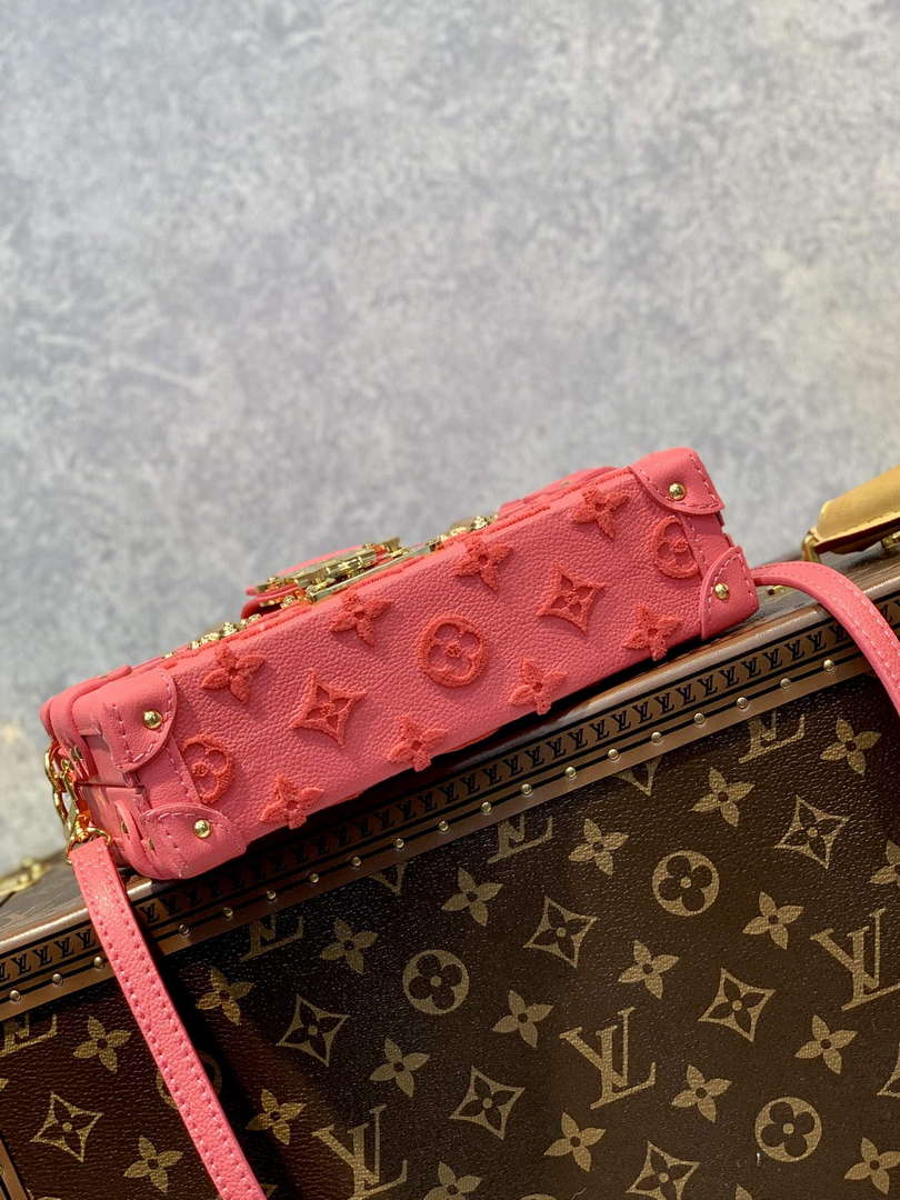LV M20745 Louis Vuitton Petite Malle Handbag Fluo Pink - Default Title - View 3