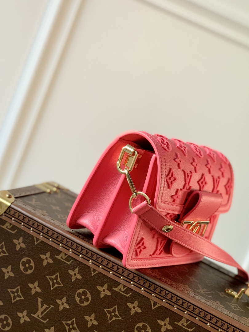 LV M20747 Louis Vuitton Dauphine BB Bag Monogram Fluo Pink - Default Title - View 2