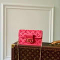 LV M20747 Louis Vuitton Dauphine Mini Bag Monogram Fluo Pink - Default Title - View 1
