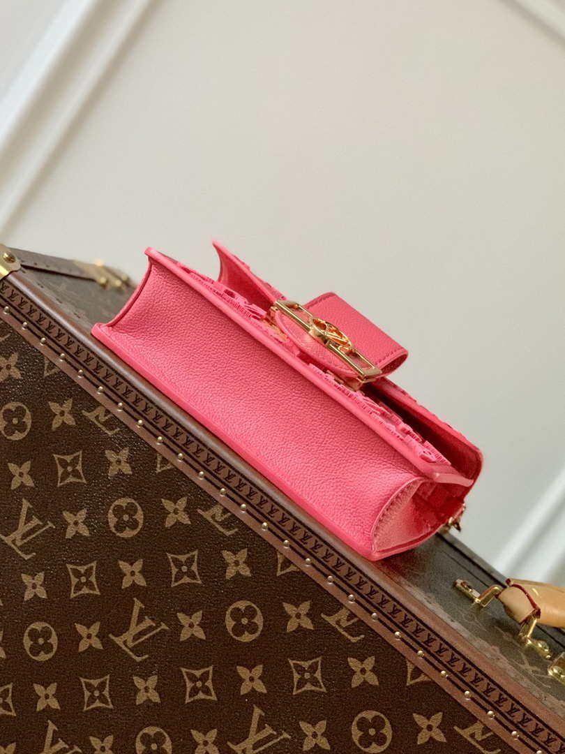 LV M20747 Louis Vuitton Dauphine Mini Bag Monogram Fluo Pink - Default Title - View 4