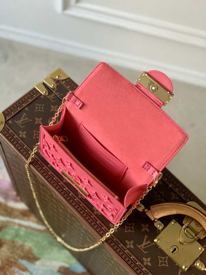 LV M20747 Louis Vuitton Dauphine Mini Bag Monogram Fluo Pink - Default Title - View 5