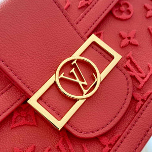 LV M20749 Louis Vuitton Dauphine MM Bag Monogram Fluo Pink - Default Title - View 7