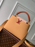 LV M20784 Louis Vuitton Capucines BB Handbag Wood Brown