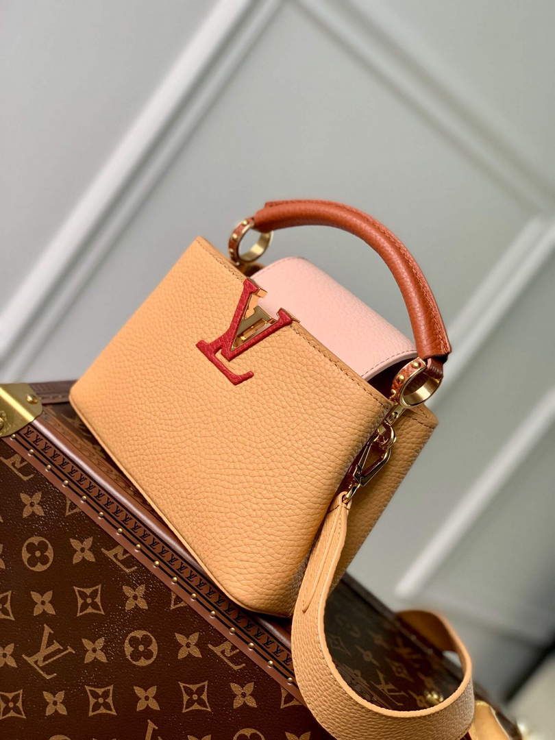 LV M20784 Louis Vuitton Capucines Mini Handbag Wood Brown - Default Title - View 2
