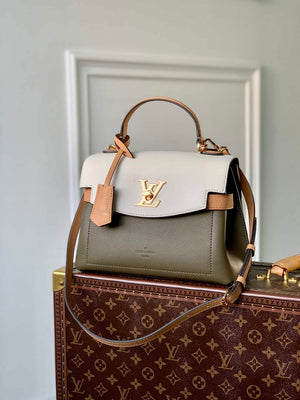 LV M20797 Louis Vuitton Lockme Ever BB Handbag Light Khaki Green - Default Title - View 1