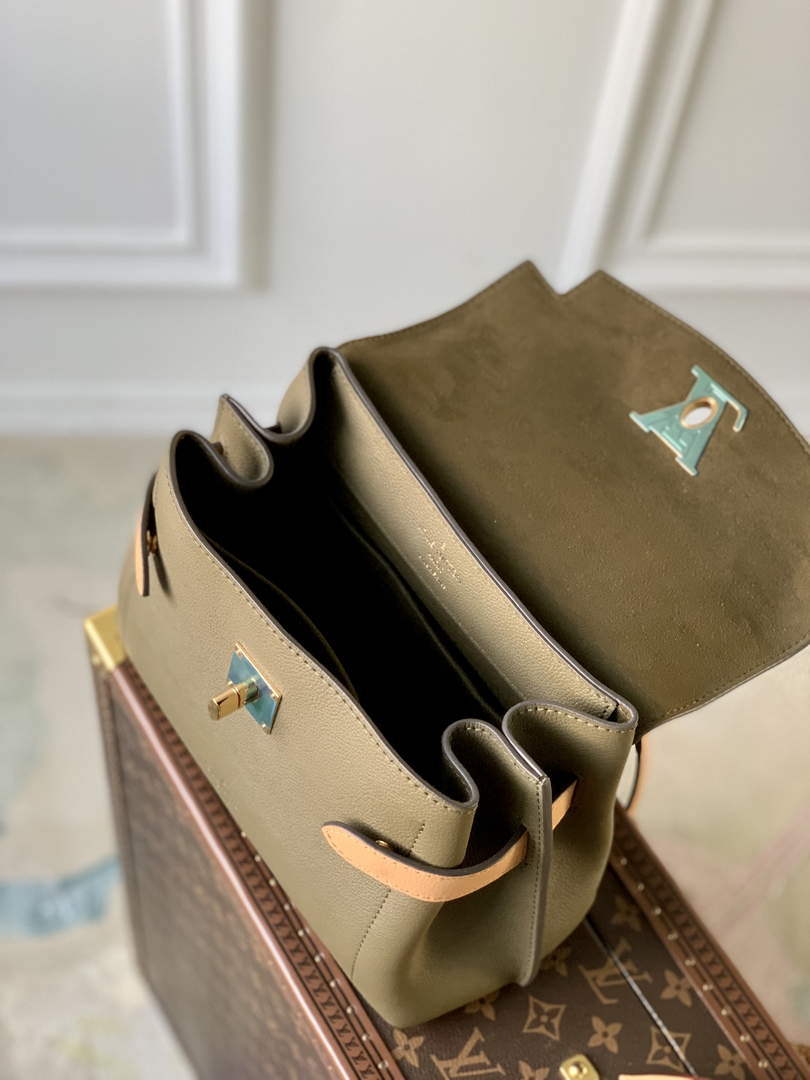 LV M20797 Louis Vuitton Lockme Ever BB Handbag Light Khaki Green - Default Title - View 8