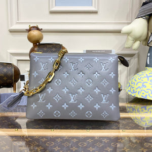 LV M20842 Louis Vuitton Coussin PM Bag Grey - Default Title - View 1