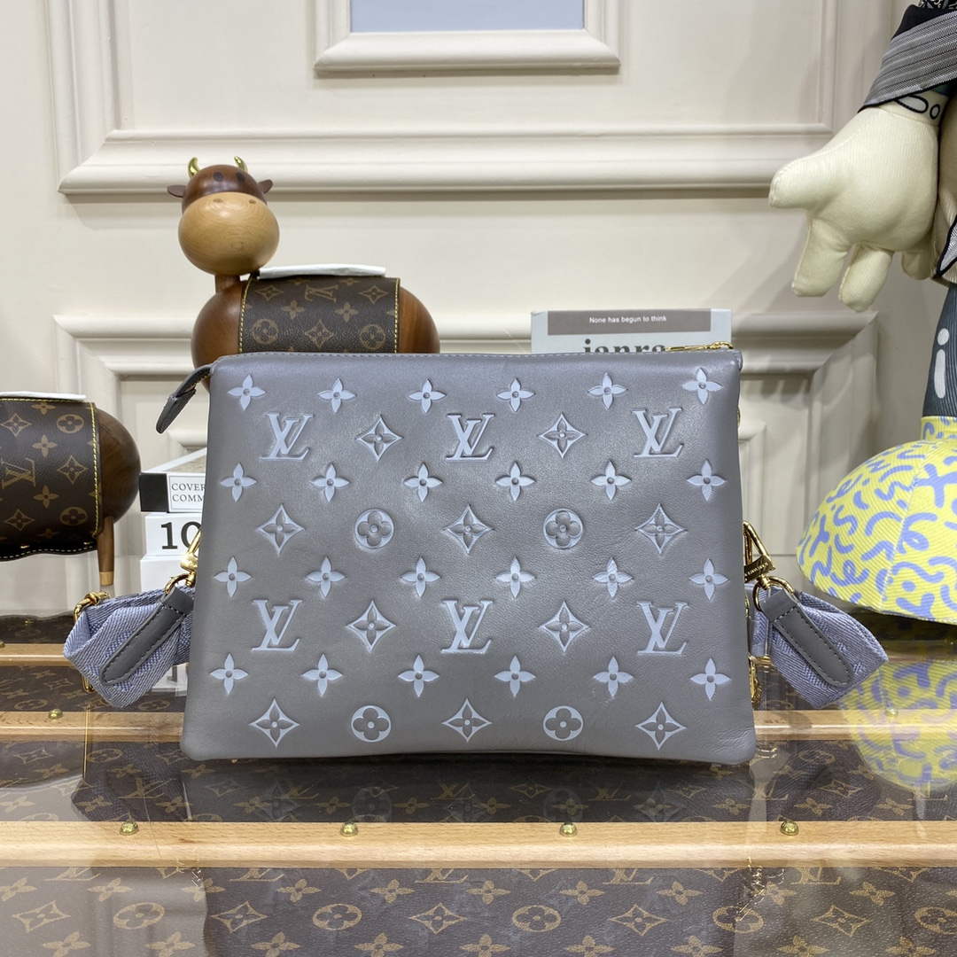 LV M20842 Louis Vuitton Coussin PM Bag Grey - Default Title - View 2