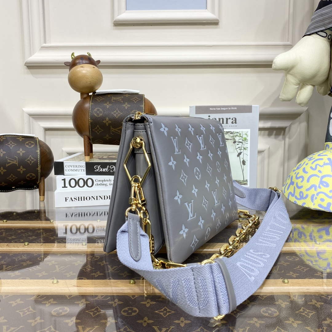 LV M20842 Louis Vuitton Coussin PM Bag Grey - Default Title - View 3