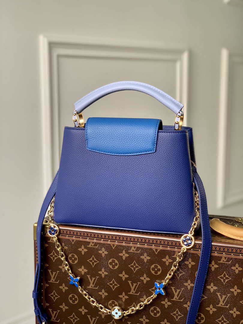 LV M20844 Louis Vuitton Capucines BB Handbag Blue - Default Title - View 2