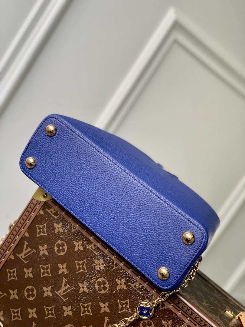 LV M20844 Louis Vuitton Capucines BB Handbag Blue - Default Title - View 4