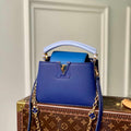 LV M20844 Louis Vuitton Capucines Mini Handbag Blue - Default Title - View 1