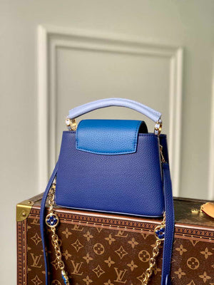 LV M20844 Louis Vuitton Capucines Mini Handbag Blue - Default Title - View 3