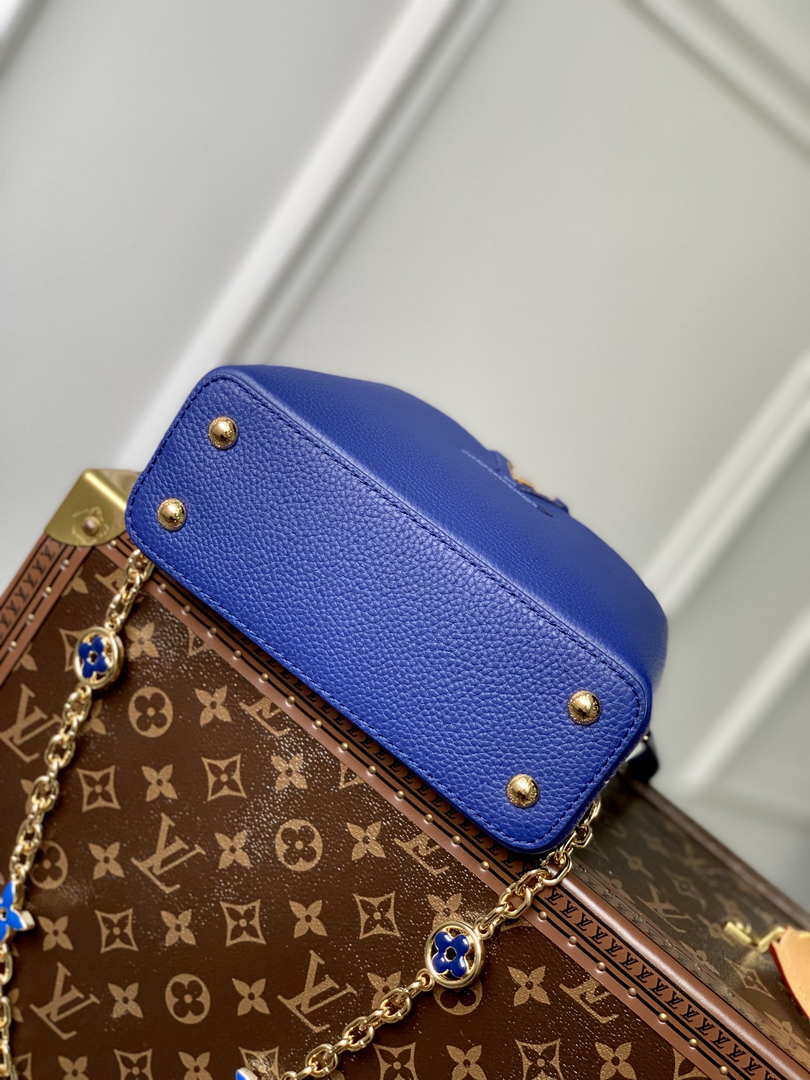 LV M20844 Louis Vuitton Capucines Mini Handbag Blue - Default Title - View 4