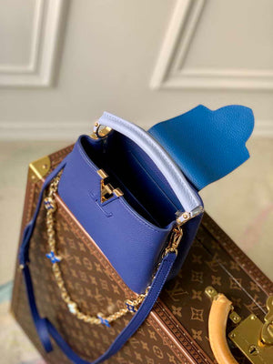 LV M20844 Louis Vuitton Capucines Mini Handbag Blue - Default Title - View 8