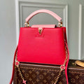 LV M20845 Louis Vuitton Capucines Mini Handbag Red - Default Title - View 1