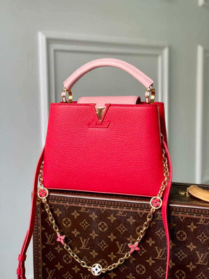 LV M20845 Louis Vuitton Capucines BB Handbag Red - Default Title - View 1