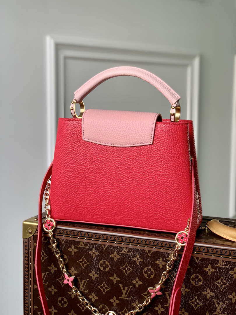 LV M20845 Louis Vuitton Capucines Mini Handbag Red - Default Title - View 3