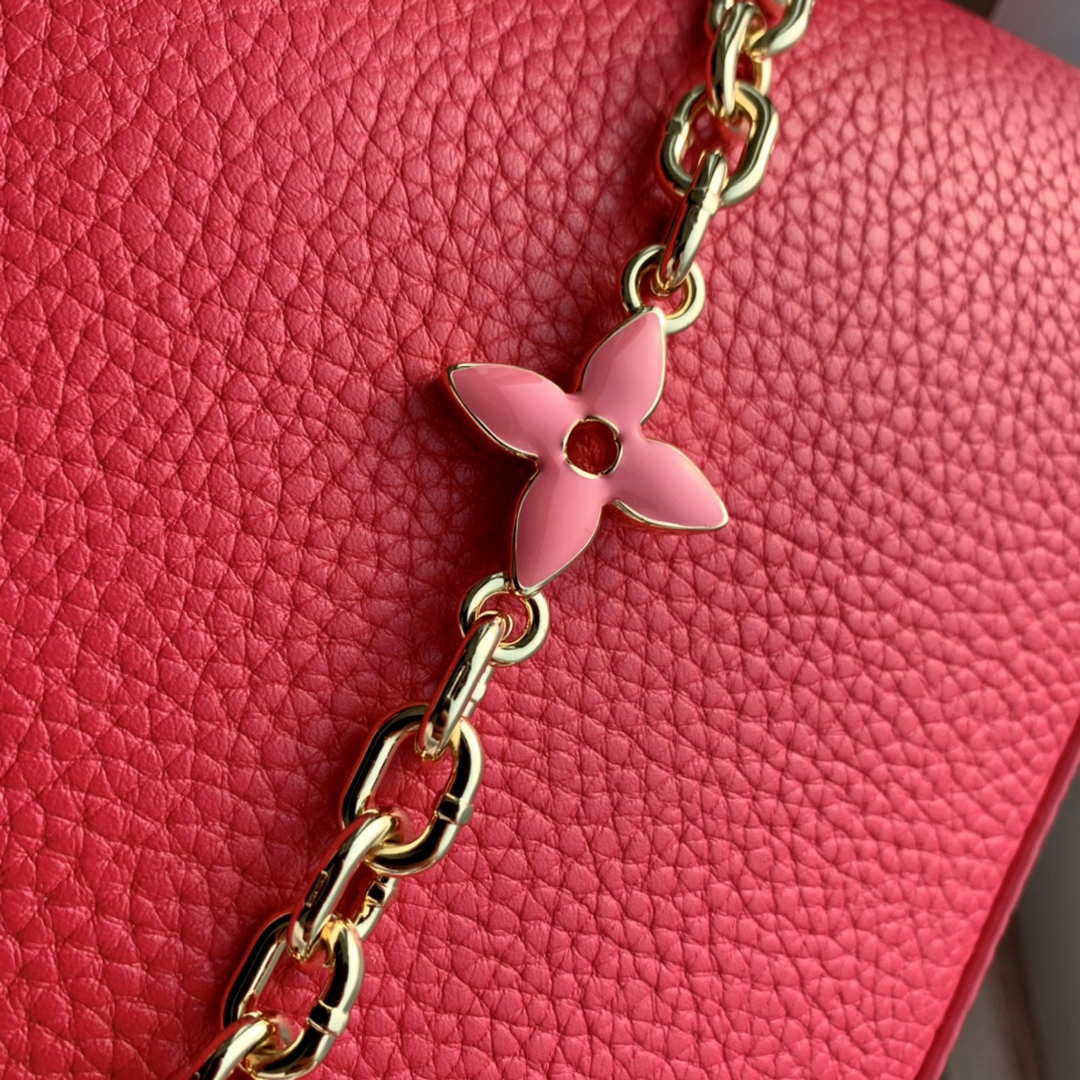LV M20845 Louis Vuitton Capucines Mini Handbag Red - Default Title - View 8