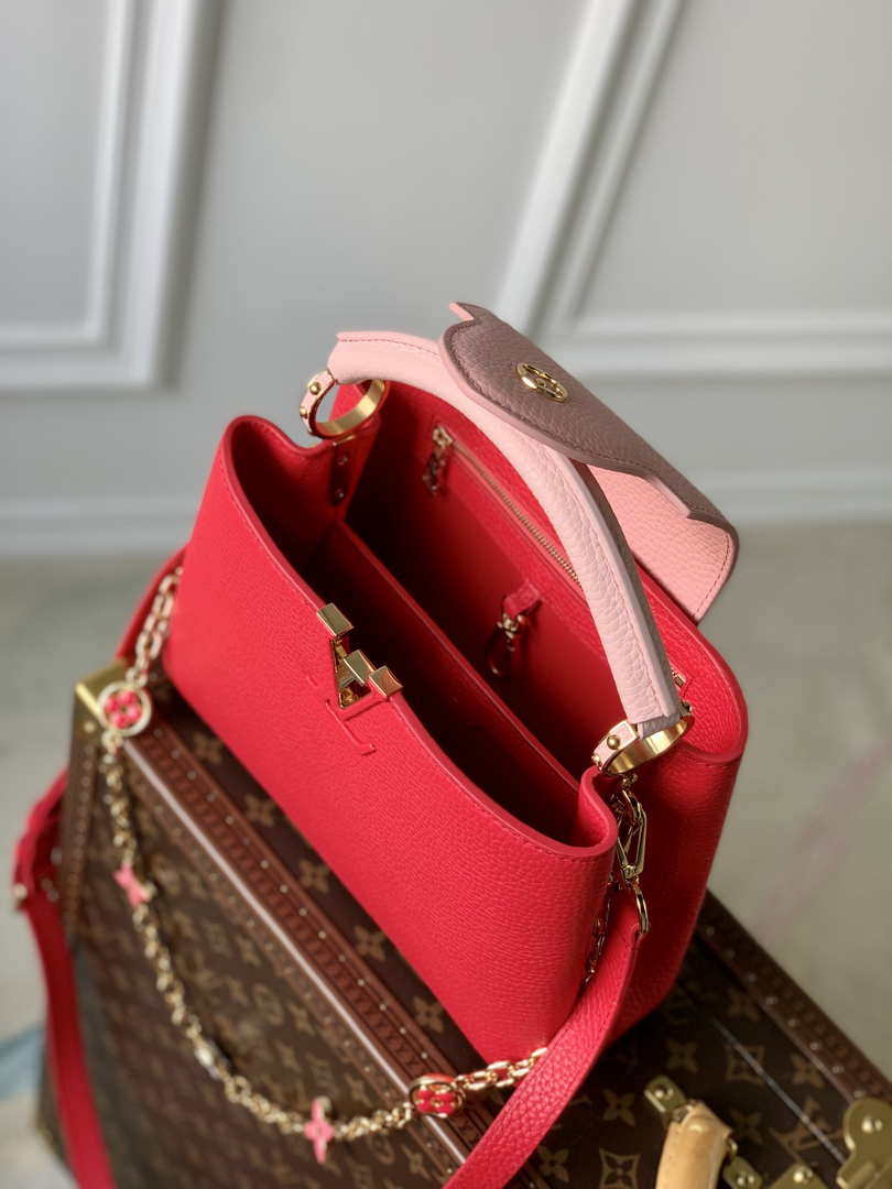 LV M20845 Louis Vuitton Capucines Mini Handbag Red - Default Title - View 9