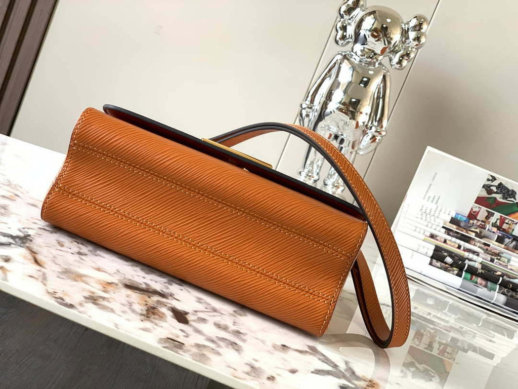 LV M20846 Louis Vuitton Twist MM Bag Epi Brown