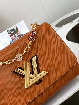 LV M20846 Louis Vuitton Twist MM Bag Epi Brown - Default Title - View 5