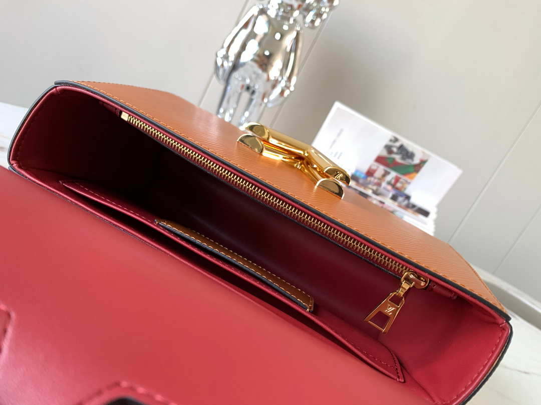 LV M20846 Louis Vuitton Twist MM Bag Epi Brown