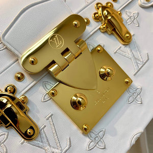 LV M20847 Louis Vuitton Petite Malle Handbag White - Default Title - View 4