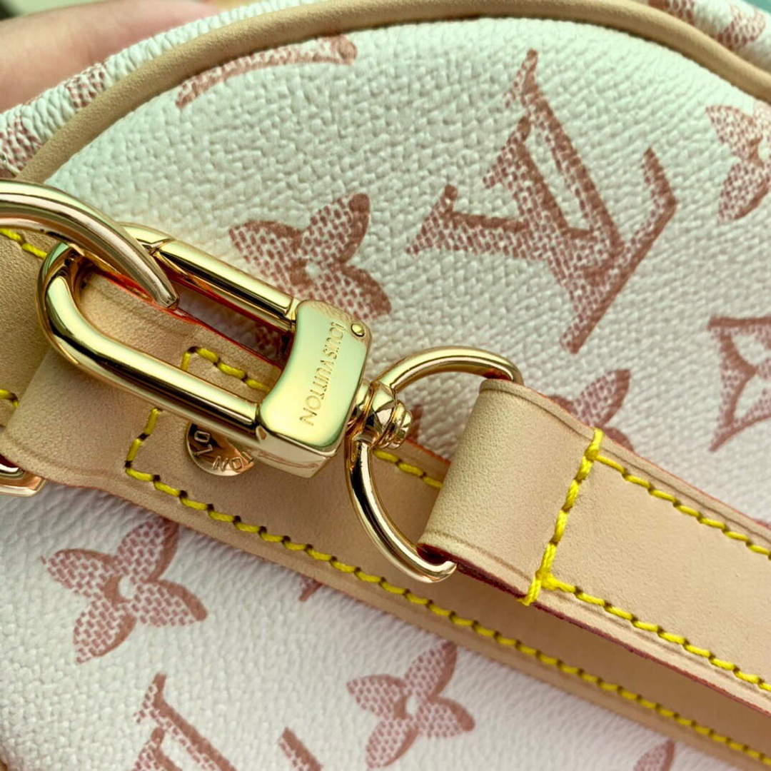 LV M20852 Louis Vuitton Speedy Bandouliere 25 Handbag White