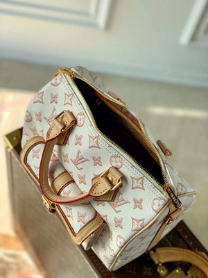 LV M20852 Louis Vuitton Speedy Bandouliere 25 Handbag White - Default Title - View 9