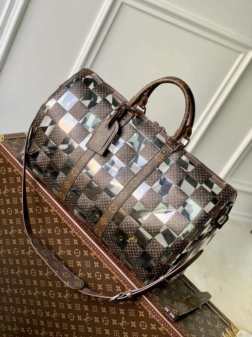 LV M20864 Louis Vuitton Keepall Bandouliere 50 Travel Bag - Default Title - View 1