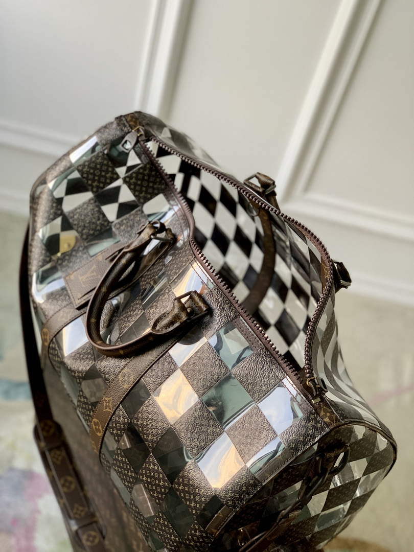 LV M20864 Louis Vuitton Keepall Bandouliere 50 Travel Bag - Default Title - View 9