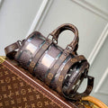 LV M20872 Louis Vuitton Keepall Bandouliere 25 Bag Brown - Default Title - View 1