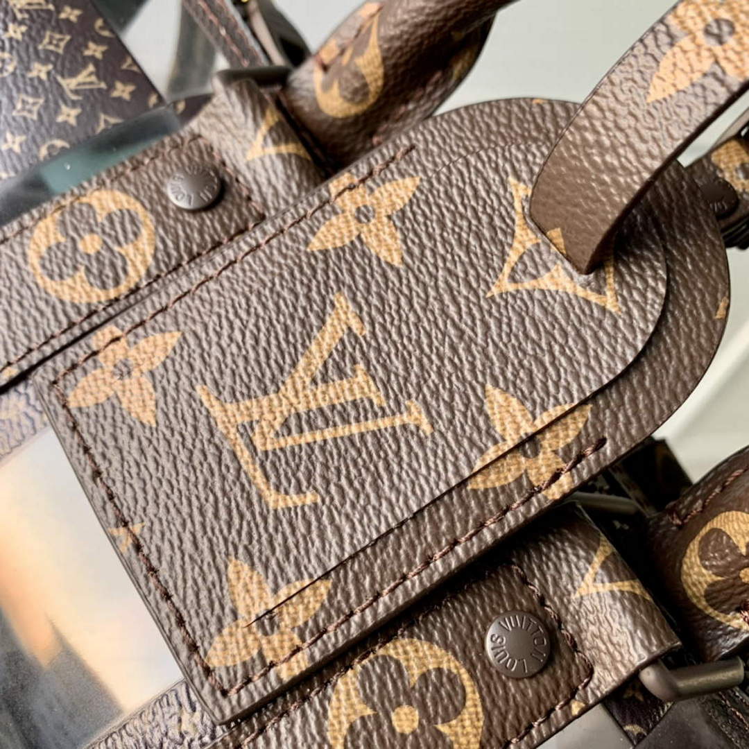 LV M20872 Louis Vuitton Keepall Bandouliere 25 Bag Brown