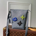 LV M20875 Louis Vuitton Hobo Cruiser PM Bag Gray - Default Title - View 1