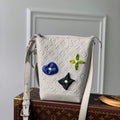 LV M20875 Louis Vuitton Hobo Cruiser PM Bag White - Default Title - View 1