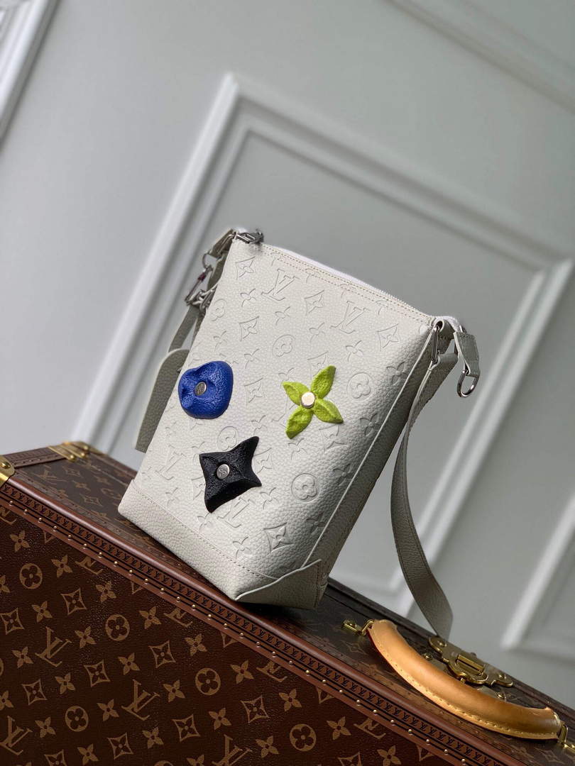 LV M20875 Louis Vuitton Hobo Cruiser PM Bag White - Default Title - View 2