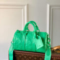 LV M20929 Louis Vuitton Keepall Bandouliere 25 Bag Minty Green - Default Title - View 1