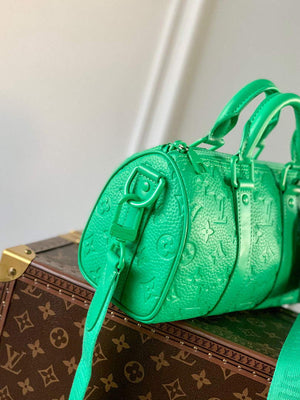 LV M20929 Louis Vuitton Keepall Bandouliere 25 Bag Minty Green - Default Title - View 2