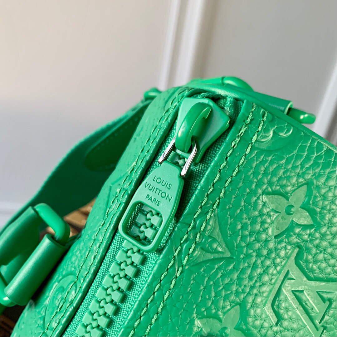 LV M20929 Louis Vuitton Keepall Bandouliere 25 Bag Minty Green - Default Title - View 6