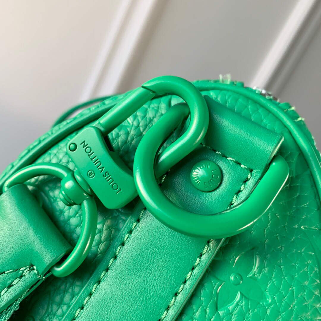 LV M20929 Louis Vuitton Keepall Bandouliere 25 Bag Minty Green - Default Title - View 7