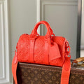 LV M20930 Louis Vuitton Keepall Bandouliere 25 Bag Orange - Default Title - View 1