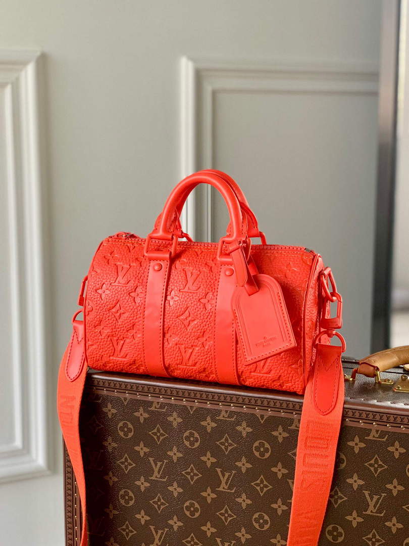 LV M20930 Louis Vuitton Keepall Bandouliere 25 Bag Orange - Default Title - View 1