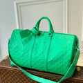 LV M20963 Louis Vuitton Keepall Bandouliere 50 Bag Minty Green - Default Title - View 1