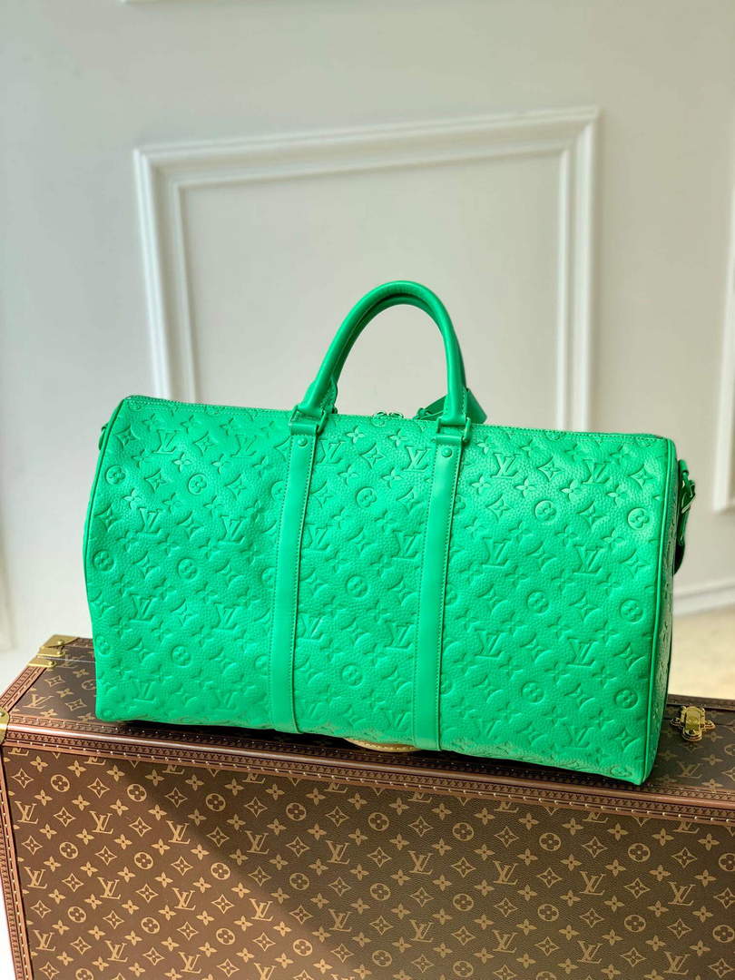 LV M20963 Louis Vuitton Keepall Bandouliere 50 Bag Minty Green - Default Title - View 2